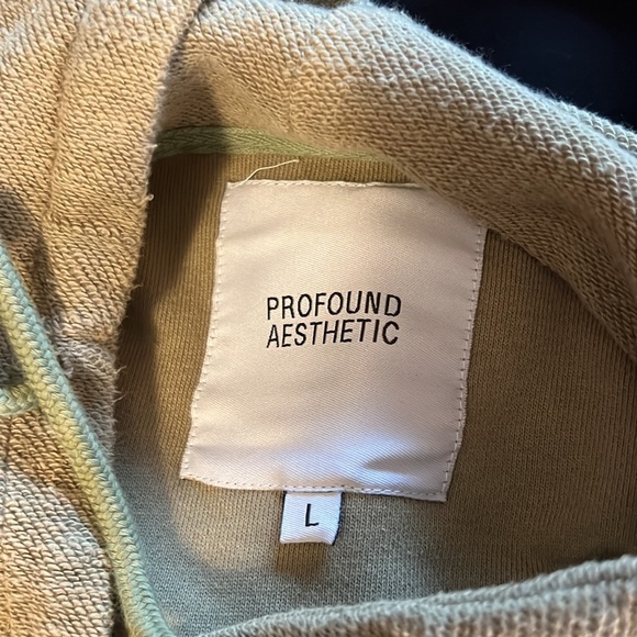 Reversed French Terry Pullover Raw-Cut sweatshirt Hoodie - Picture 7 of 8